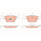 GDB1404 Bremsbelagsatz, Scheibenbremse COTEC GDB1404 Bremsbelagsatz, Scheibenbremse COTEC