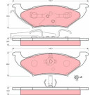 GDB4045 Bremsbelagsatz, Scheibenbremse GDB4045 Bremsbelagsatz, Scheibenbremse