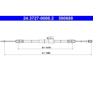 ATE | Seilzug, Feststellbremse | 24.3727-0688.2