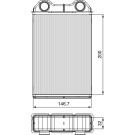 811533 Wärmetauscher, Innenraumheizung