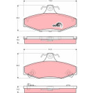 GDB3135 Bremsbelagsatz, Scheibenbremse COTEC GDB3135 Bremsbelagsatz, Scheibenbremse COTEC