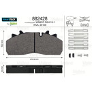 Valeo | Bremsbelagsatz, Scheibenbremse | 882428