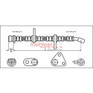 Metzger | Bremsschlauch | 4113501
