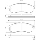BOSCH Bremsbelagsatz, Scheibenbremse 0 986 494 362