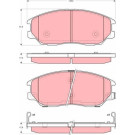 GDB3360 Bremsbelagsatz, Scheibenbremse GDB3360 Bremsbelagsatz, Scheibenbremse