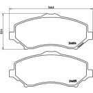 Brembo | Bremsbelagsatz, Scheibenbremse | P 11 025