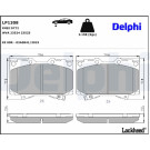 Delphi | Bremsbelagsatz, Scheibenbremse | LP1308