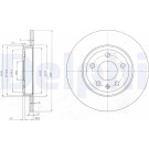 Delphi | Bremsscheibe | BG3996