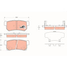 GDB3366 Bremsbelagsatz, Scheibenbremse COTEC GDB3366 Bremsbelagsatz, Scheibenbremse COTEC