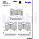 Delphi | Bremsbelagsatz, Scheibenbremse | LP2712 Delphi | Bremsbelagsatz, Scheibenbremse | LP2712