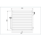 822623 Kondensator, Klimaanlage 822623 Kondensator, Klimaanlage