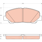 GDB3455 Bremsbelagsatz, Scheibenbremse GDB3455 Bremsbelagsatz, Scheibenbremse