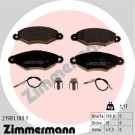 Zimmermann | Bremsbelagsatz, Scheibenbremse | 21981.180.1