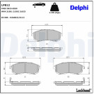 Delphi | Bremsbelagsatz, Scheibenbremse | LP812