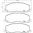 Hella Pagid | Bremsbelagsatz, Scheibenbremse | 8DB 355 013-061