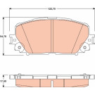 GDB3460 Bremsbelagsatz, Scheibenbremse GDB3460 Bremsbelagsatz, Scheibenbremse