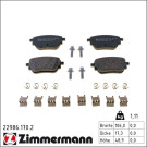 Zimmermann Bremsbelagsatz, Scheibenbremse 22986.170.2