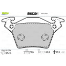 Valeo | Bremsbelagsatz, Scheibenbremse | 598301