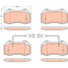 GDB2045 Bremsbelagsatz, Scheibenbremse GDB2045 Bremsbelagsatz, Scheibenbremse