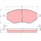 TRW | Bremsbelagsatz, Scheibenbremse | GDB1177