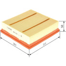 BOSCH F 026 400 498 Luftfilter