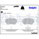 Delphi | Bremsbelagsatz, Scheibenbremse | LP2252