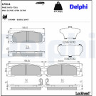 Delphi | Bremsbelagsatz, Scheibenbremse | LP814