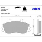 Delphi Bremsbelagsatz, Scheibenbremse LP1406