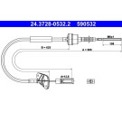 24.3728-0532.2 Seilzug, Kupplungsbetätigung 24.3728-0532.2 Seilzug, Kupplungsbetätigung