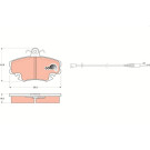 GDB400 Bremsbelagsatz, Scheibenbremse COTEC GDB400 Bremsbelagsatz, Scheibenbremse COTEC