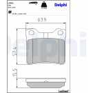 Delphi | Bremsbelagsatz, Scheibenbremse | LP991 Delphi | Bremsbelagsatz, Scheibenbremse | LP991