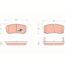 GDB3370 Bremsbelagsatz, Scheibenbremse COTEC