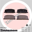 Zimmermann | Bremsbelagsatz, Scheibenbremse | 20870.150.1