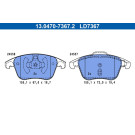 Bremsbelagsatz, Scheibenbremse ATE Ceramic 13.0470-7367.2