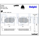 Delphi | Bremsbelagsatz, Scheibenbremse | LP490 Delphi | Bremsbelagsatz, Scheibenbremse | LP490