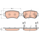 GDB3585 Bremsbelagsatz, Scheibenbremse