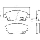Brembo | Bremsbelagsatz, Scheibenbremse | P 28 024