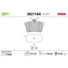 302116A Bremsbelagsatz, Scheibenbremse EXPERT 302116A Bremsbelagsatz, Scheibenbremse EXPERT