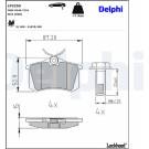 Delphi | Bremsbelagsatz, Scheibenbremse | LP2255 Delphi | Bremsbelagsatz, Scheibenbremse | LP2255