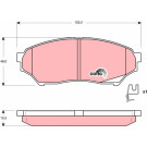 GDB3270 Bremsbelagsatz, Scheibenbremse COTEC GDB3270 Bremsbelagsatz, Scheibenbremse COTEC