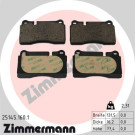 Zimmermann | Bremsbelagsatz, Scheibenbremse | 25145.160.1