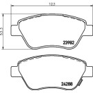 Hella Pagid | Bremsbelagsatz, Scheibenbremse | 8DB 355 012-831
