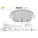 Valeo | Bremsbelagsatz, Scheibenbremse | 598720