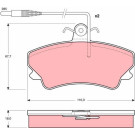 GDB1203 Bremsbelagsatz, Scheibenbremse GDB1203 Bremsbelagsatz, Scheibenbremse