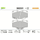 Valeo Bremsbelagsatz, Scheibenbremse ESSENTIAL 302331
