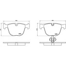 Brembo | Bremsbelagsatz, Scheibenbremse | P 06 053