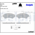 Delphi | Bremsbelagsatz, Scheibenbremse | LP1751 Delphi | Bremsbelagsatz, Scheibenbremse | LP1751