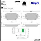 Delphi Bremsbelagsatz, Scheibenbremse LP1845