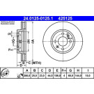 ATE | Bremsscheibe | 24.0125-0125.1