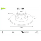 Valeo | Bremsscheibe | 673184